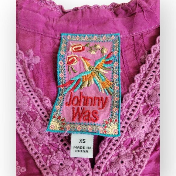 Johnny Was “Tatiana” Embroidered Eyelet Blouse – XS - Picture 4 of 8